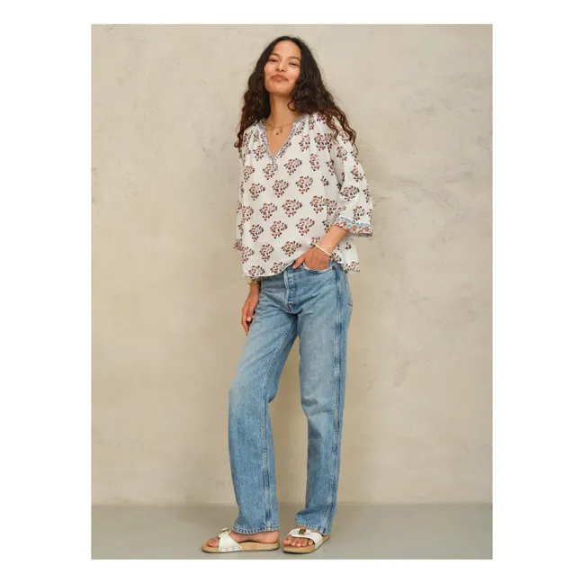 Blusa de algodón Stella | Crudo