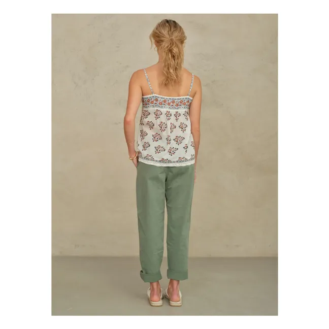 Stella Cotton tank top | Ecru