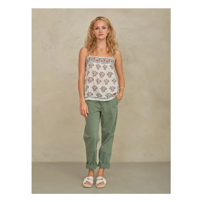 Stella Cotton tank top | Ecru