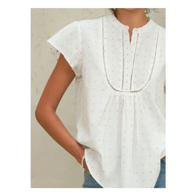 Rita Blusa de algodón | Blanco