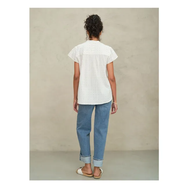 Rita Blusa de algodón | Blanco