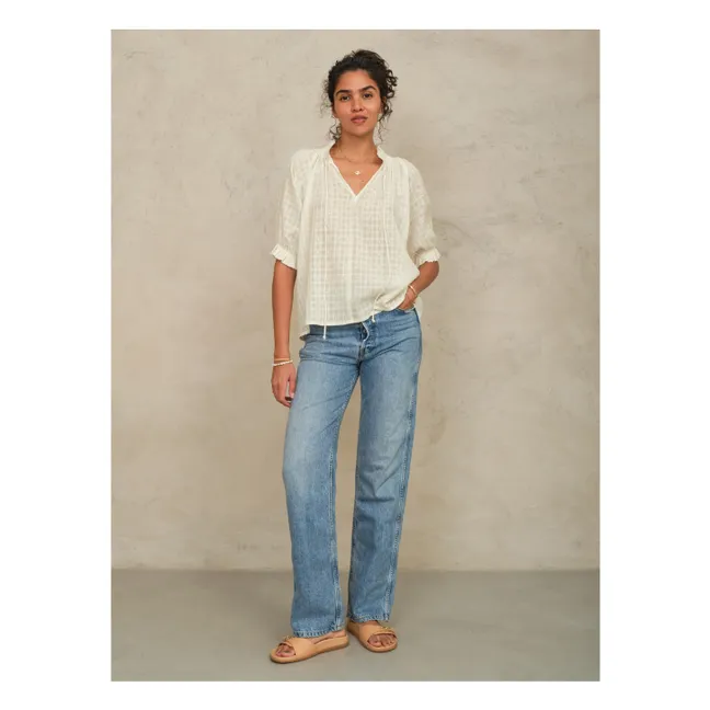 Bluse Etta Baumwolle | Seidenfarben
