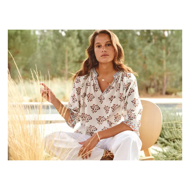 Blusa de algodón Stella | Crudo