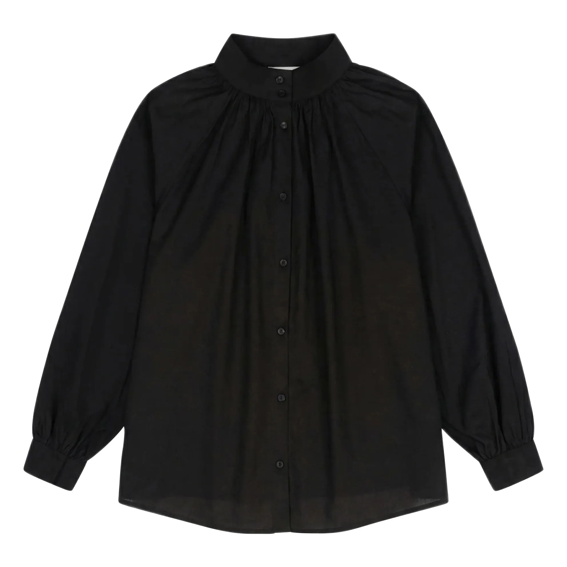 Blouse Paxos Voile de Coton | Noir- Image produit n°0