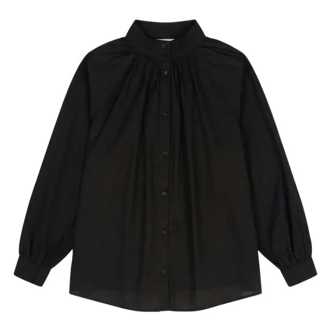 Blouse Paxos Voile de Coton | Noir