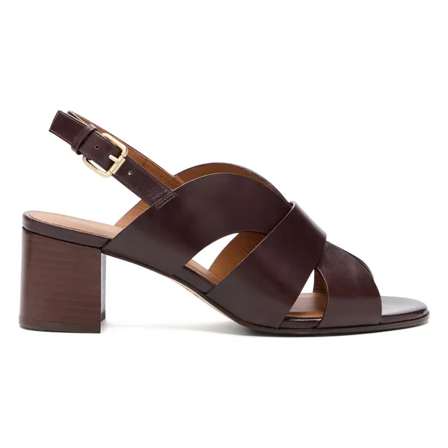 Sandales n°551 Cuir | Chocolat