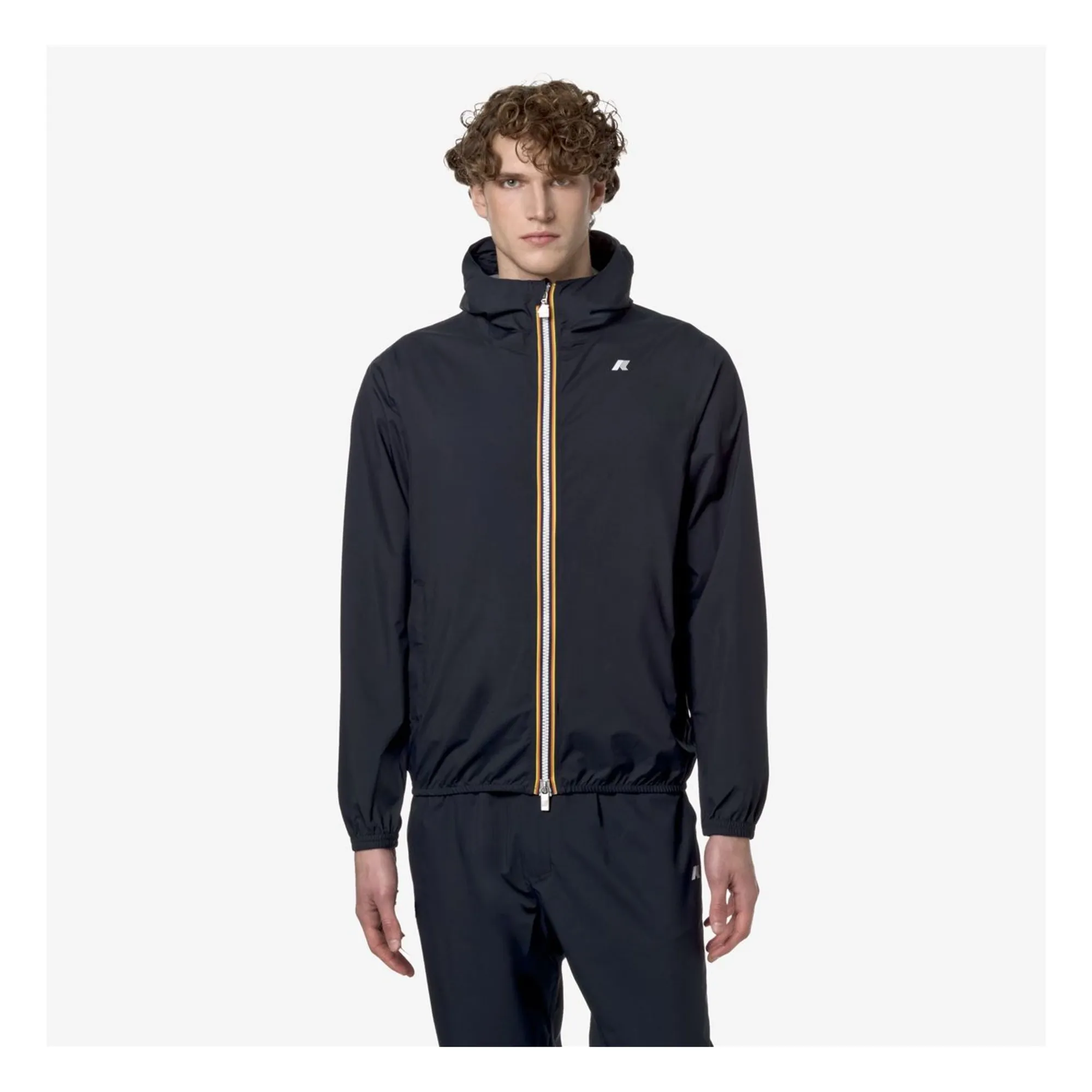 K-Way Men's Navy Blue Jack Stretch Dot Jacket