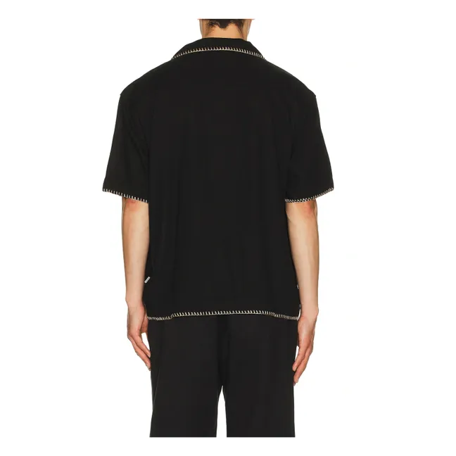Hemd Kurzarm Relaxed Whip | Schwarz