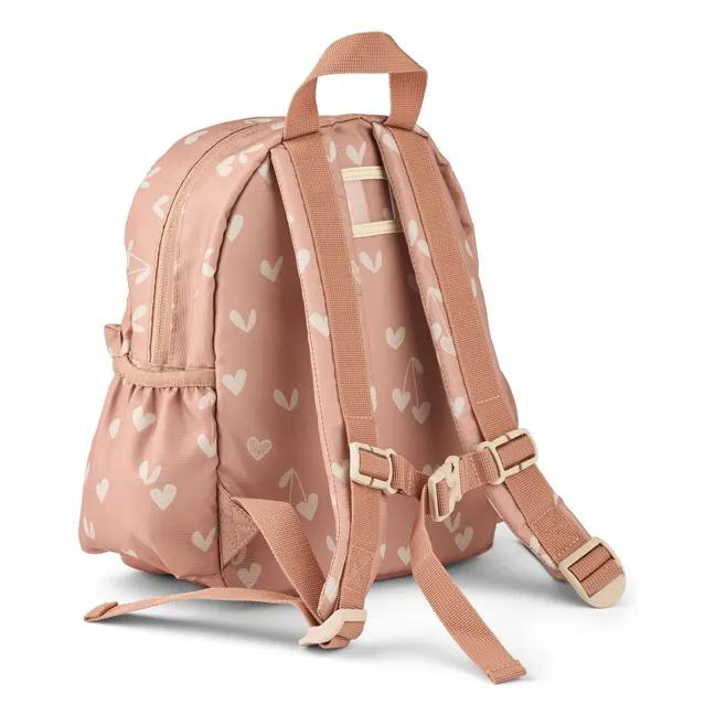 Andreas Backpack Recycled Fiber Hearts | Pink