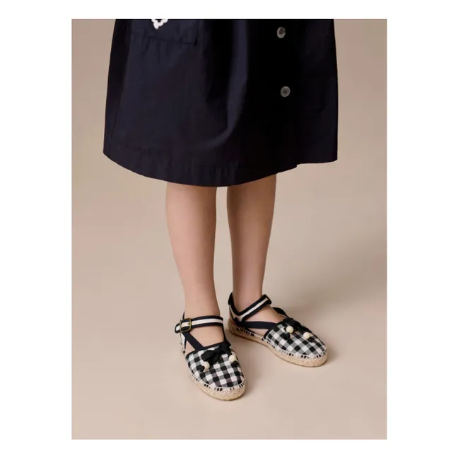 Falda Ivy Corazones Algodón Ecológico | Negro