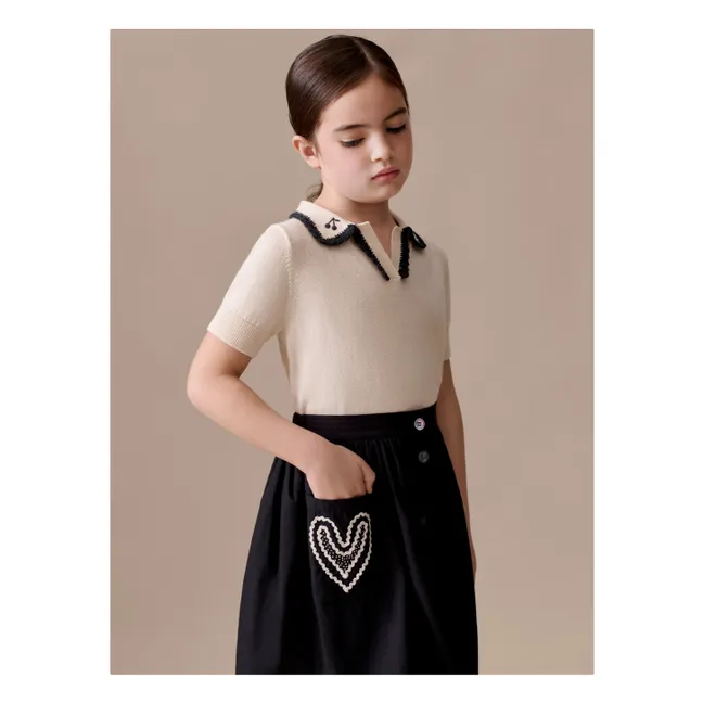 Polo Lisette Laine | Ecru