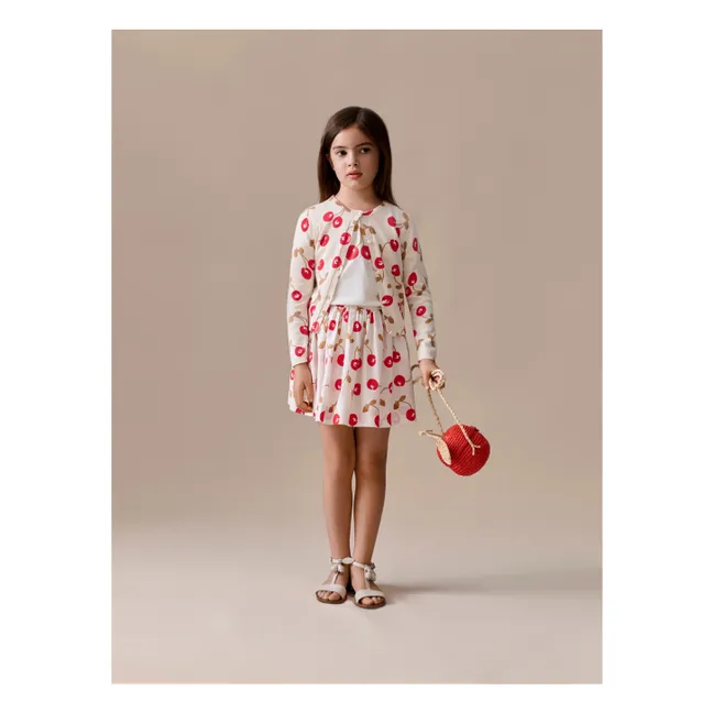 Falda Cherry Suzon Algodón orgánico | Blanco