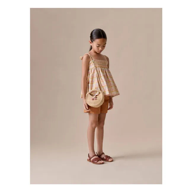 Leslie Organic Cotton Shorts | Camel
