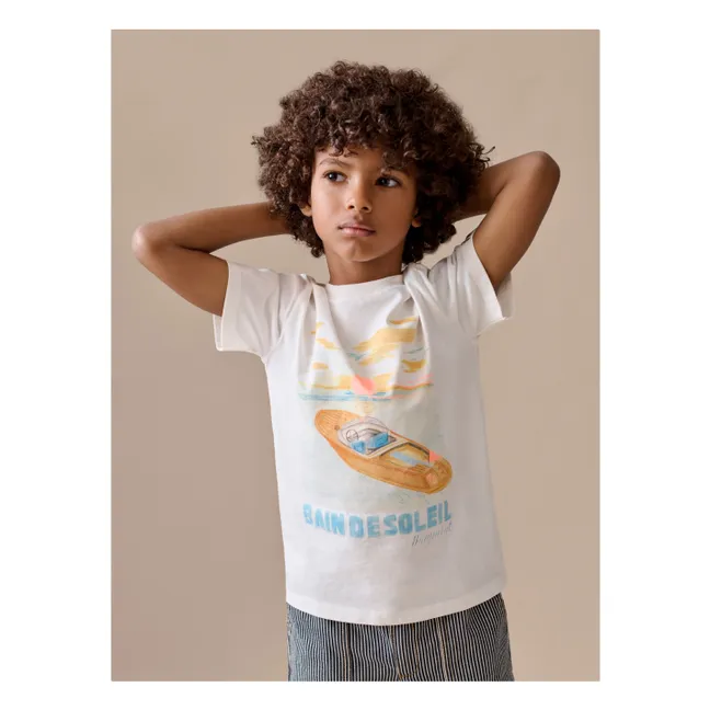 T-shirt Thibald Bain de Soleil Coton Bio | Ecru