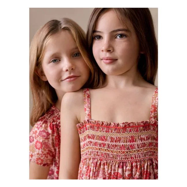 Goldia Fleurie Organic Cotton Blouse | Dusty Pink