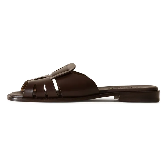 Sandales Ancora Cuir | Marron foncé