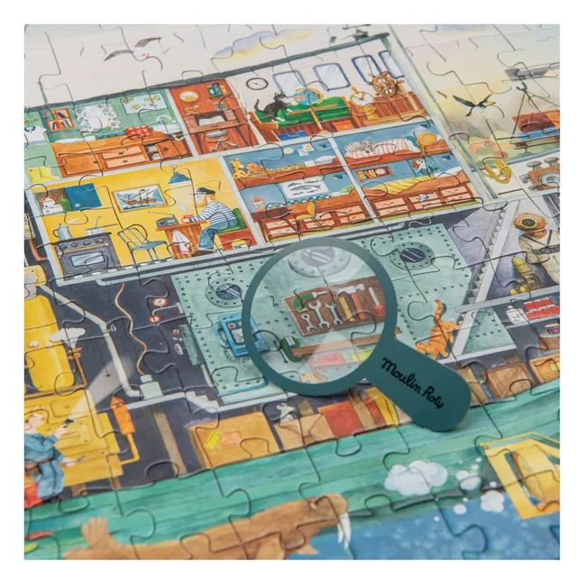 Puzzle Le bâteau de l'explorateur - Le jardin du Moulin - 200 pièces
