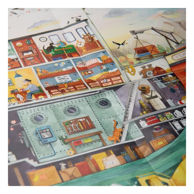 Puzzle Le bâteau de l'explorateur - Le jardin du Moulin - 200 pièces