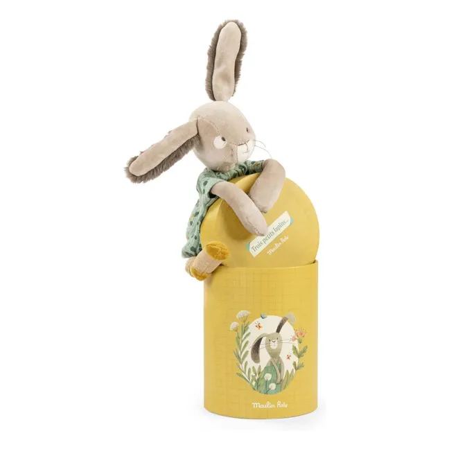 Sage bunny plush - Trois petits lapins
