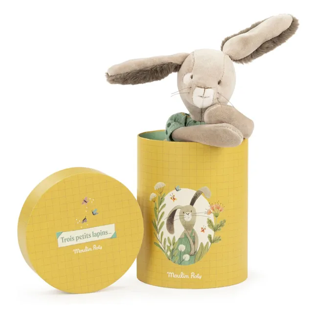 Sage bunny plush - Trois petits lapins