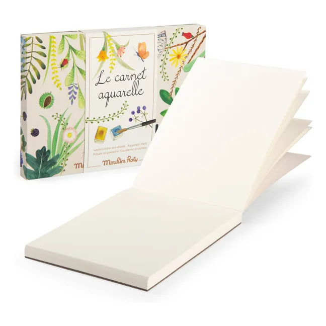 Watercolor notebook - Le jardin du Moulin