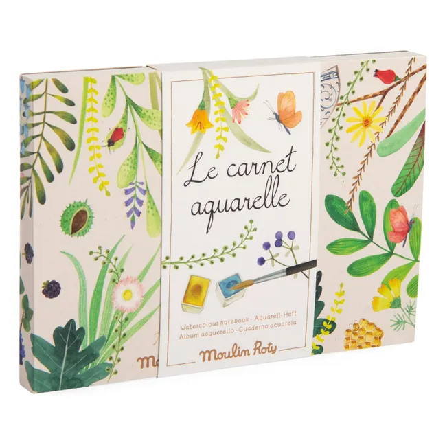 Watercolor notebook - Le jardin du Moulin