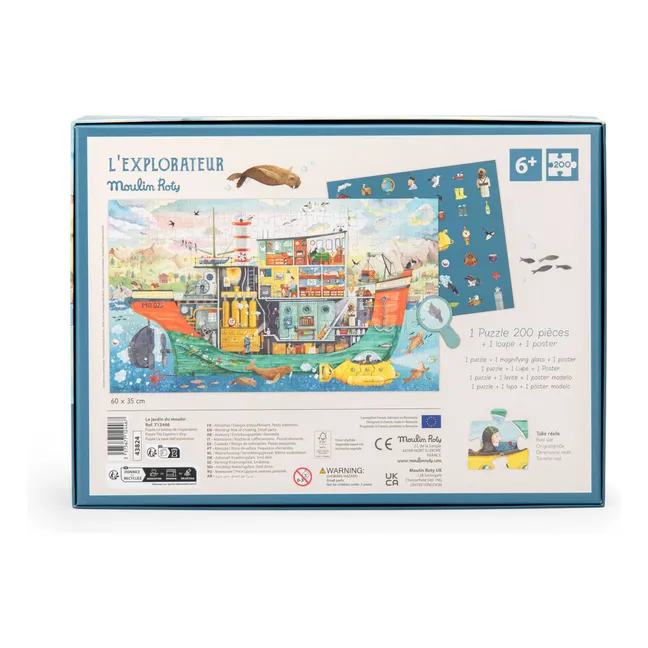 Puzzle Le bâteau de l'explorateur - Le jardin du Moulin - 200 pièces