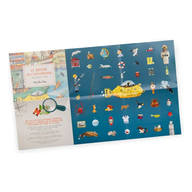 Puzzle Le bâteau de l'explorateur - Le jardin du Moulin - 200 pièces