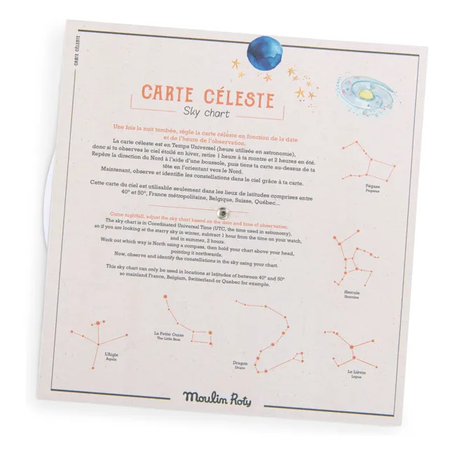 Mapa celeste - Le jardin du Moulin | Azul