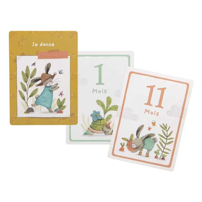 Cartes étapes - Trois petits lapins