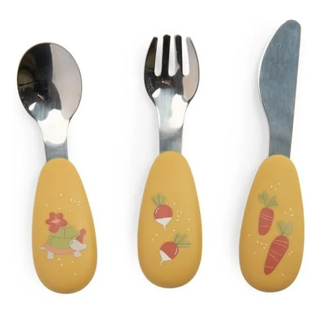 Cutlery set - Trois petits lapins