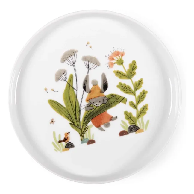 Set vaisselle en porcelaine - Trois petits lapins