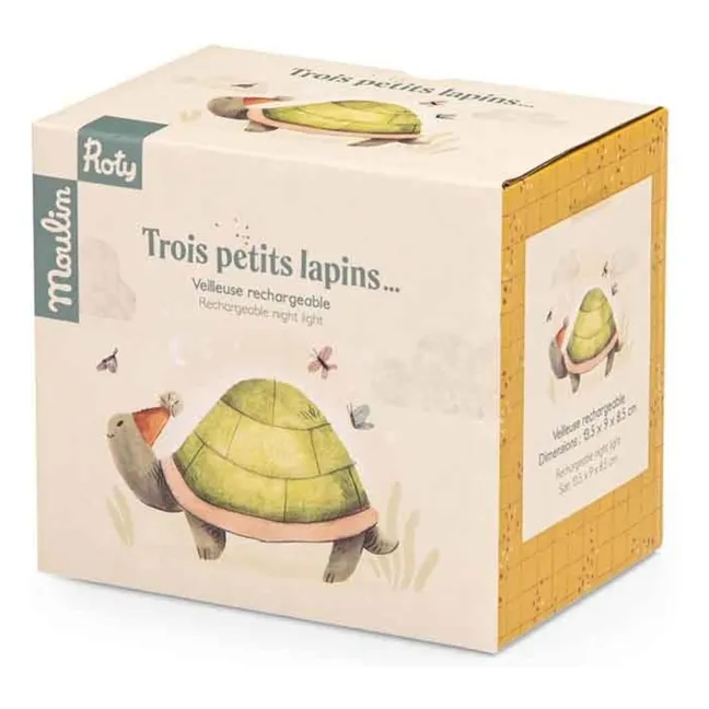 Luz nocturna de tortuga - Trois petits lapins