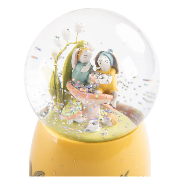 Musical snow globe - Trois petits lapins