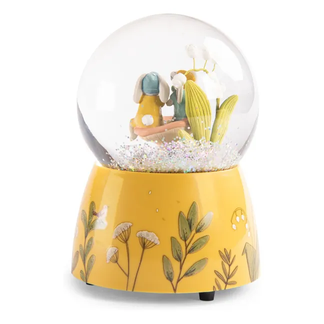 Boule à neige musicale - Trois petits lapins