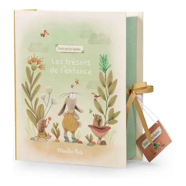 Birth gift set - Three little rabbits