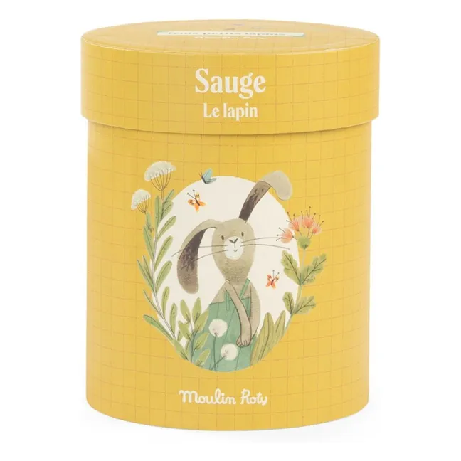 Sage bunny plush - Trois petits lapins