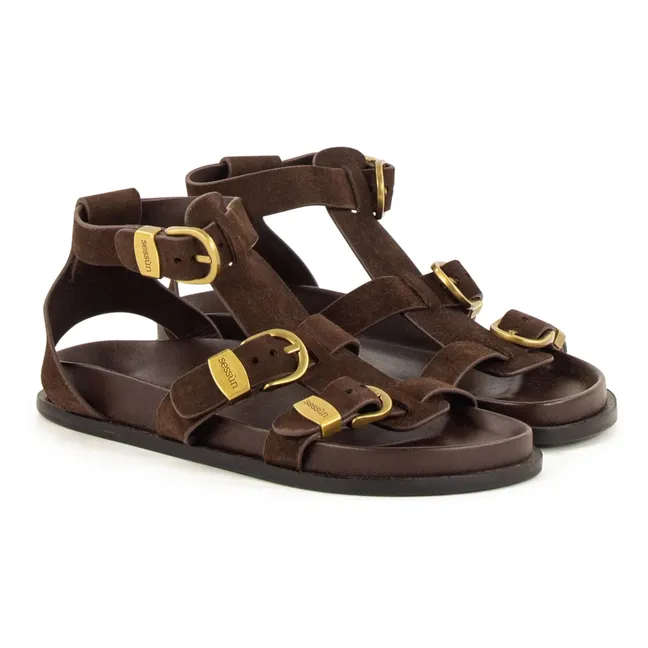 Romulus Sandalias de piel | Chocolate