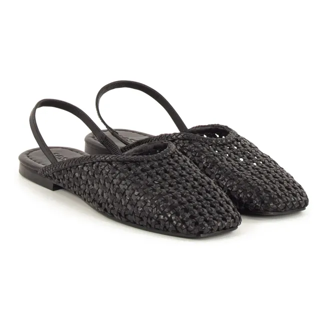 Sandalias de piel Vana | Negro