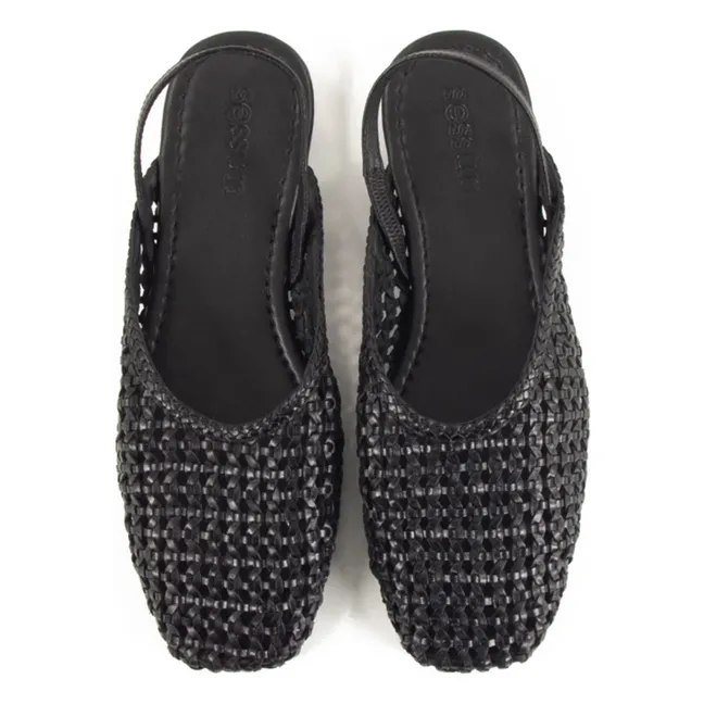 Sandalias de piel Vana | Negro