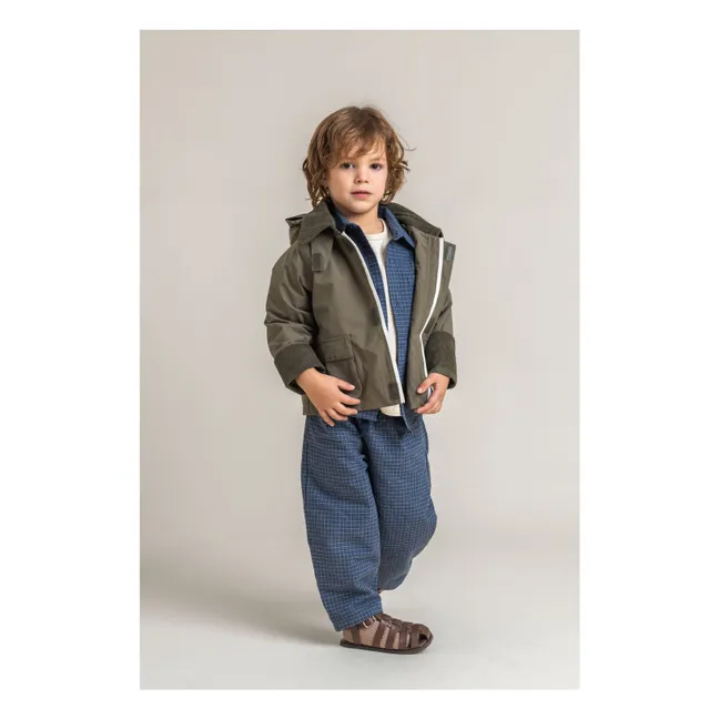 Chaqueta impermeable Archivito Fibras recicladas | Verde Kaki