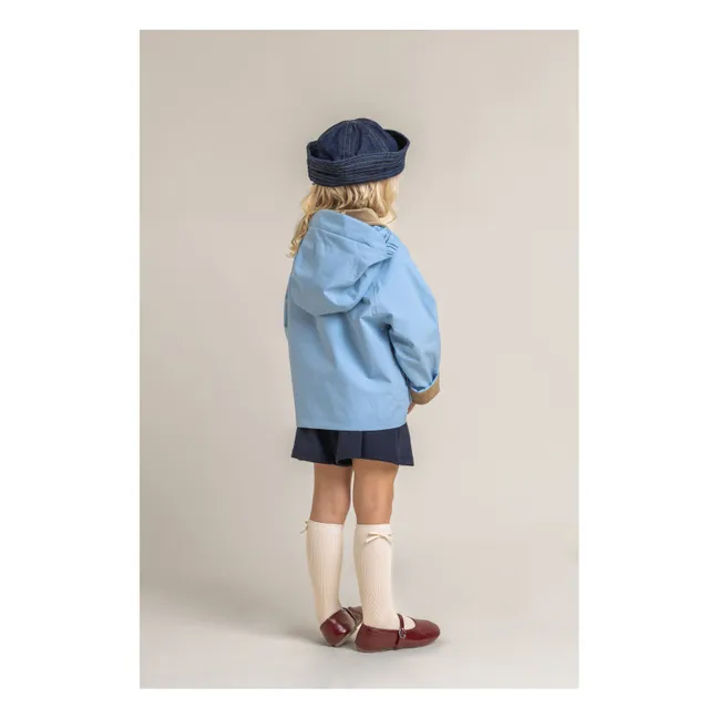 Chaqueta impermeable Archivito Fibras recicladas | Azul Cielo