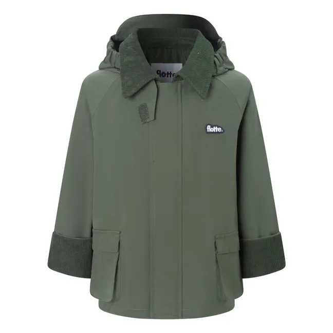 Veste Imperméable Archivito Fibres Recyclées | Vert kaki