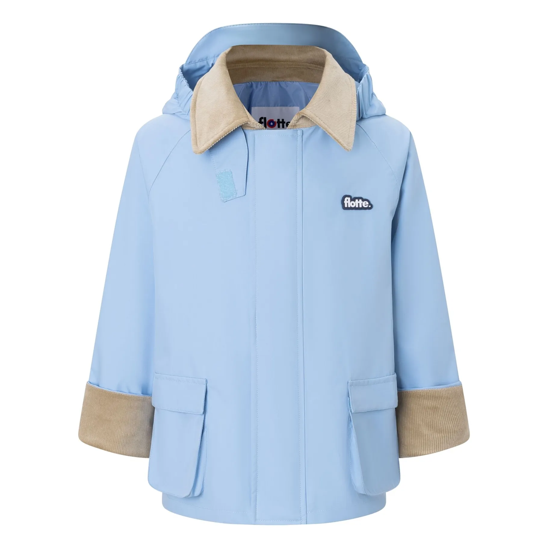 Flotte Light Blue Archivito Recycled Fiber Waterproof Jacket