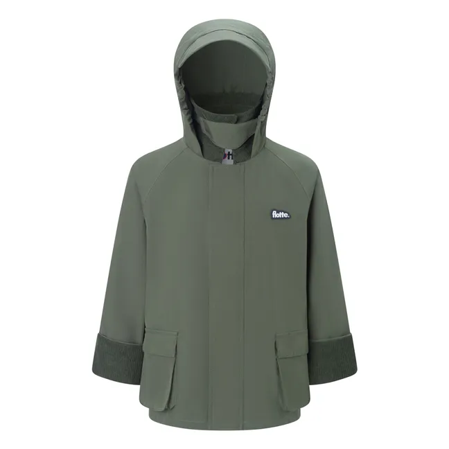 Veste Imperméable Archivito Fibres Recyclées | Vert kaki