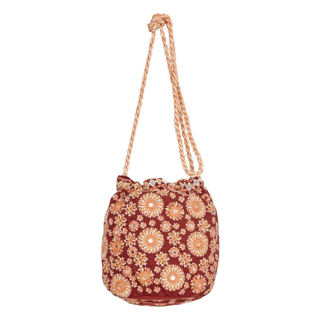 Suri Stickerei Tasche | Rostfarben
