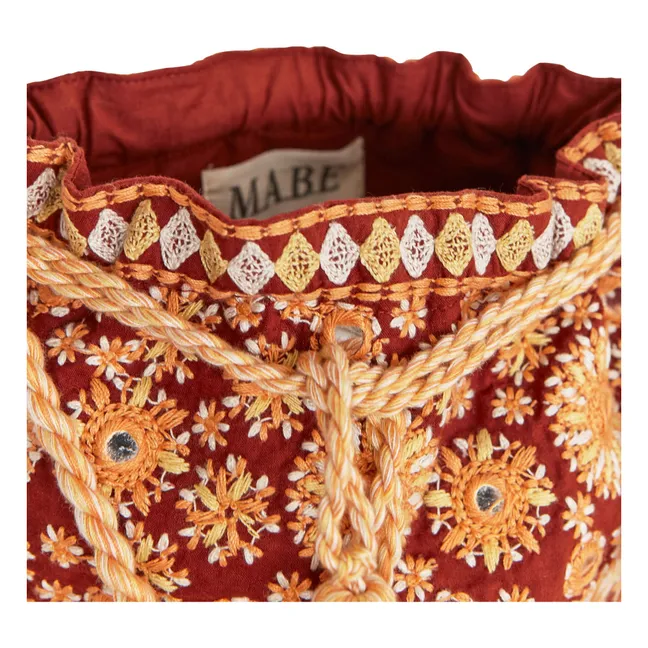 Suri Stickerei Tasche | Rostfarben