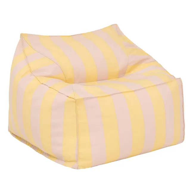 Sillón puf de exterior Lenny | Amarillo