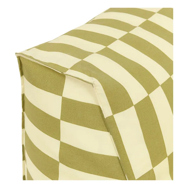 Pouf long outdoor Matteo Tiles | Vert