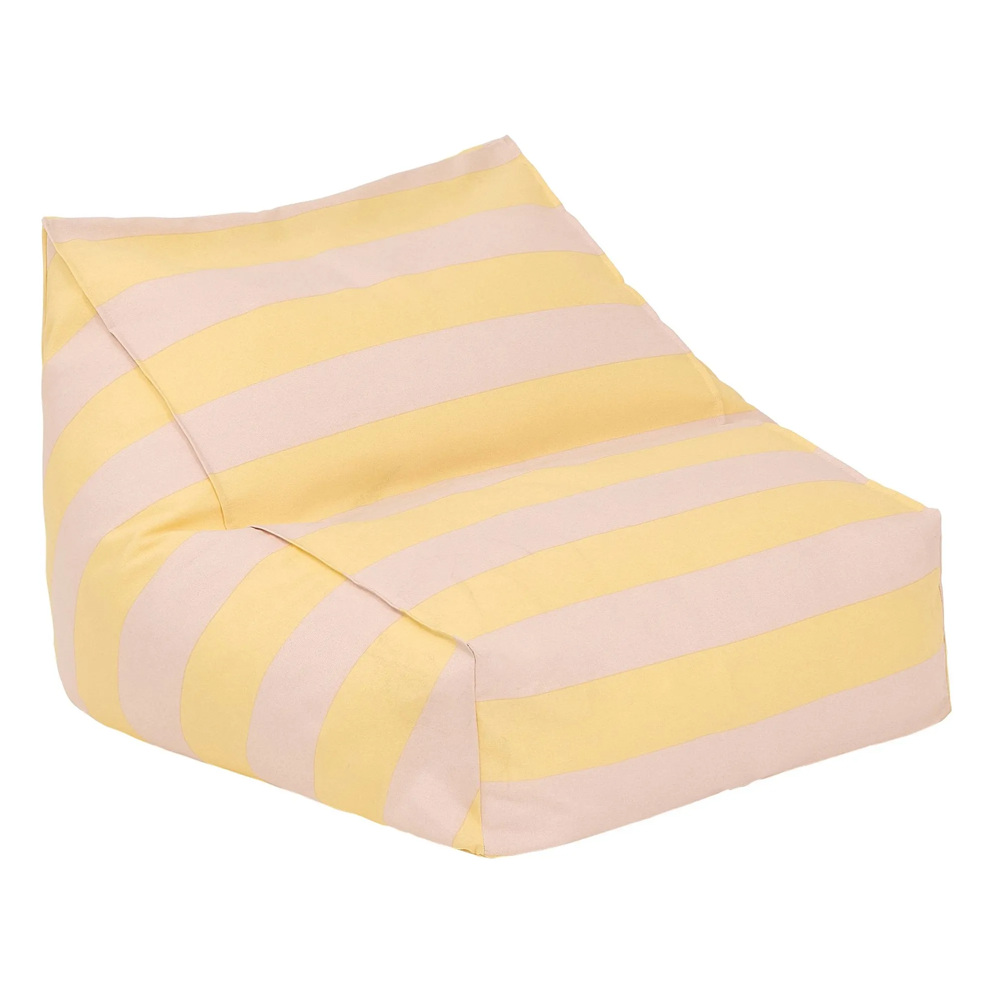 Nobodinoz Yellow Vibes Outdoor Pouffe Armchair